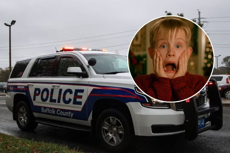 12-year-old boy was home alone when a burglar broke into his home in Medford on Tuesday.