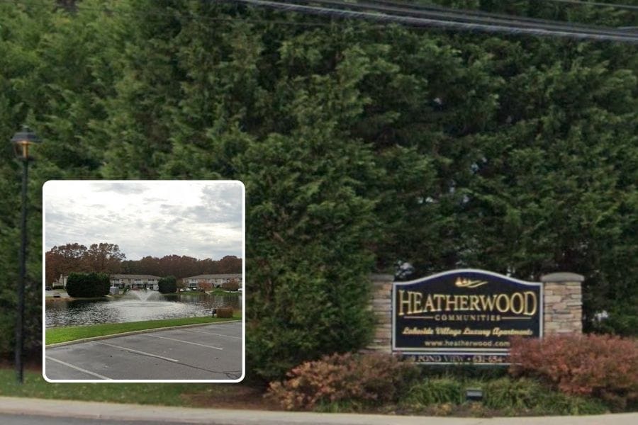 Police officers in East Patchogue rescued a boy who fell through the ice in an apartment complex pond.