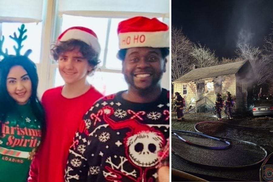 A Wading River family is without a home after a fire this weekend destroyed most of their belongings.