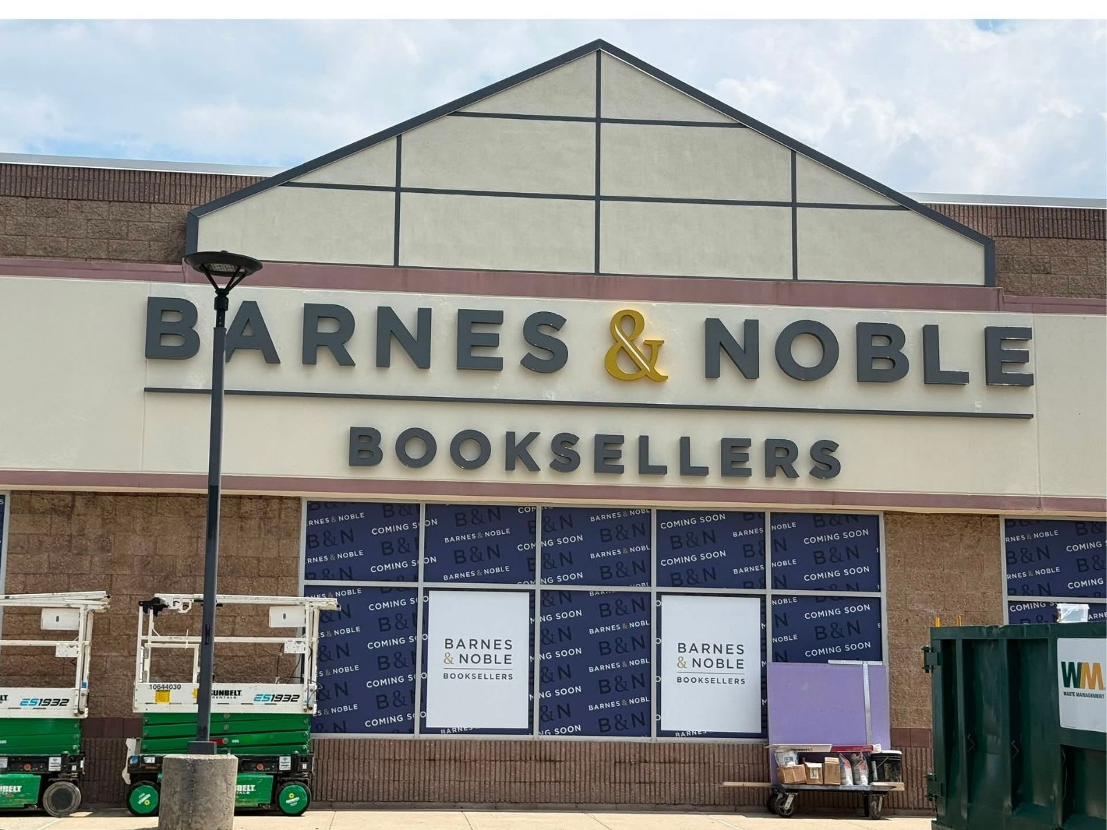 Front of bookstore.